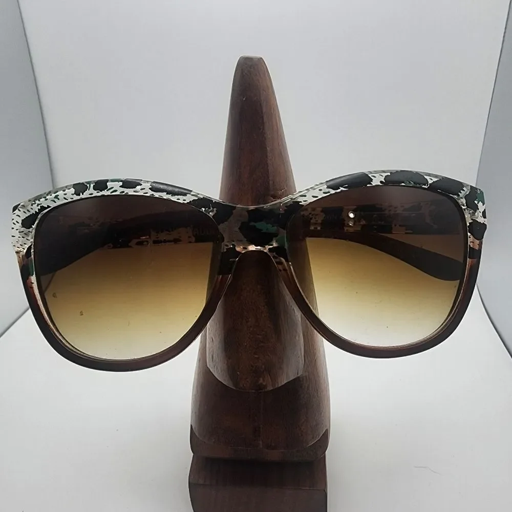 Steve Madden Brown & Animal Print Sunglasses